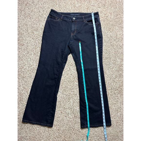 BANANA REPUBLIC Woman's Jeans/Pants 32P (Petite) Curvy Boot Cut, Dark Blue - Picture 3 of 9